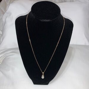 🌸 Rhinestone/Pearl Charm Necklace